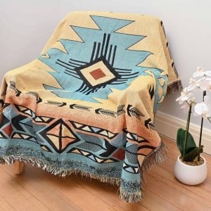 Diamond Peach Throw/Picnic Rug