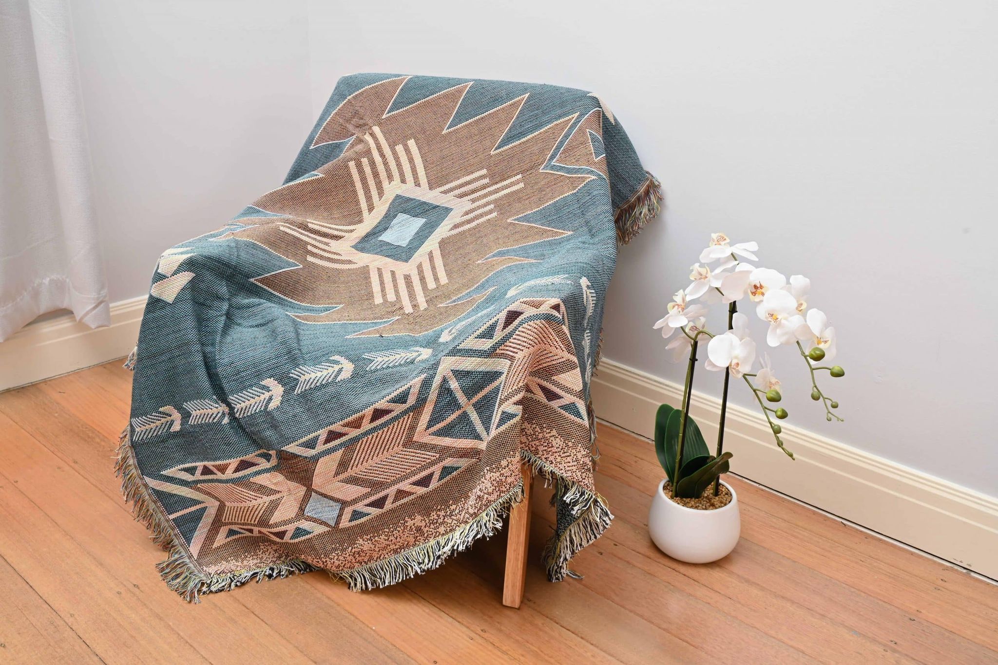 Diamond Peach Throw/Picnic Rug - Image 6