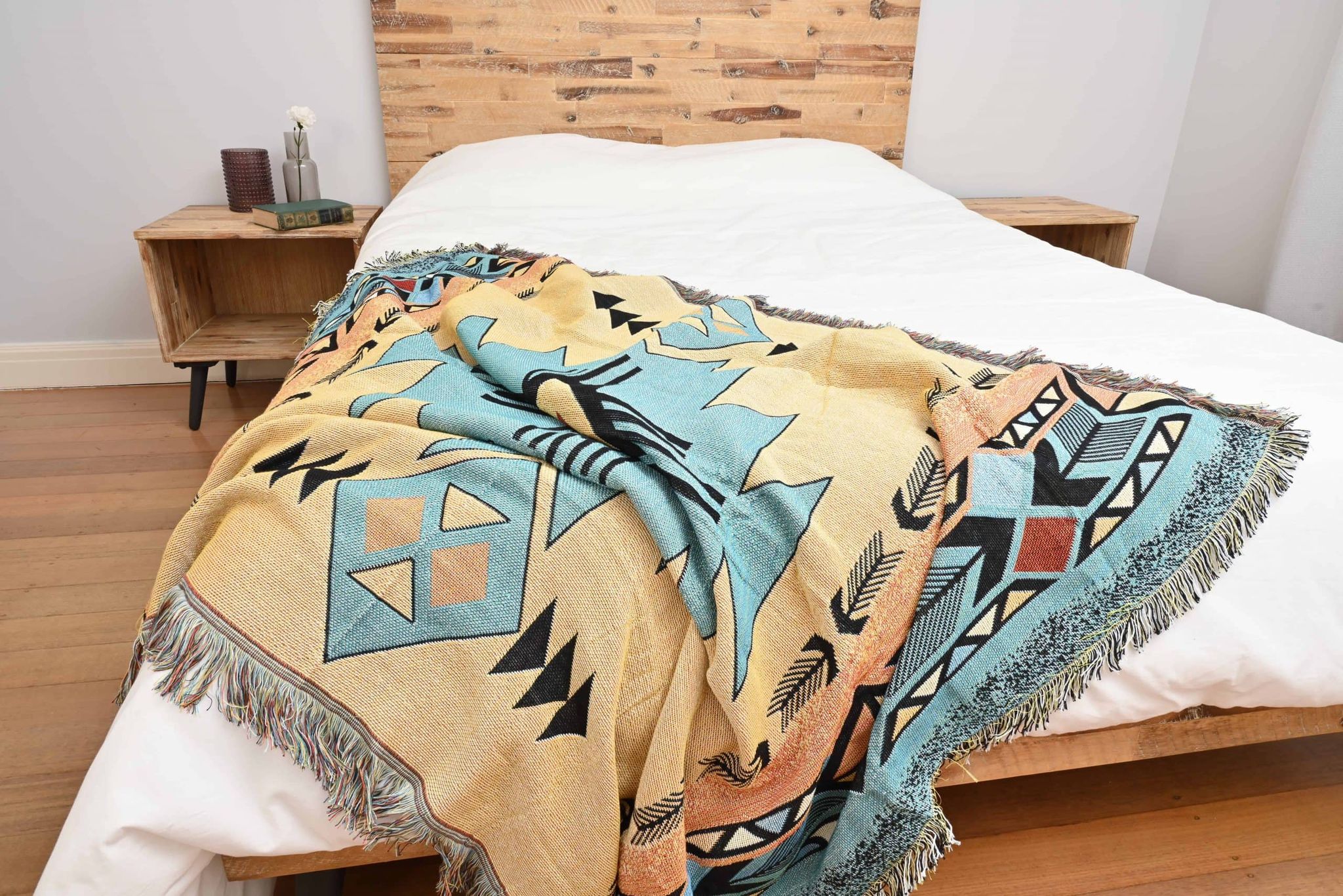 Diamond Peach Throw/Picnic Rug - Image 9