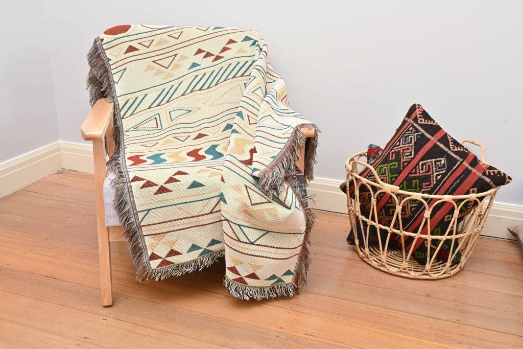 Geometric Patterned Throw/Picnic Rug