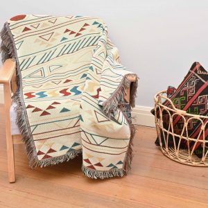 Geometric Patterned Throw/Picnic Rug