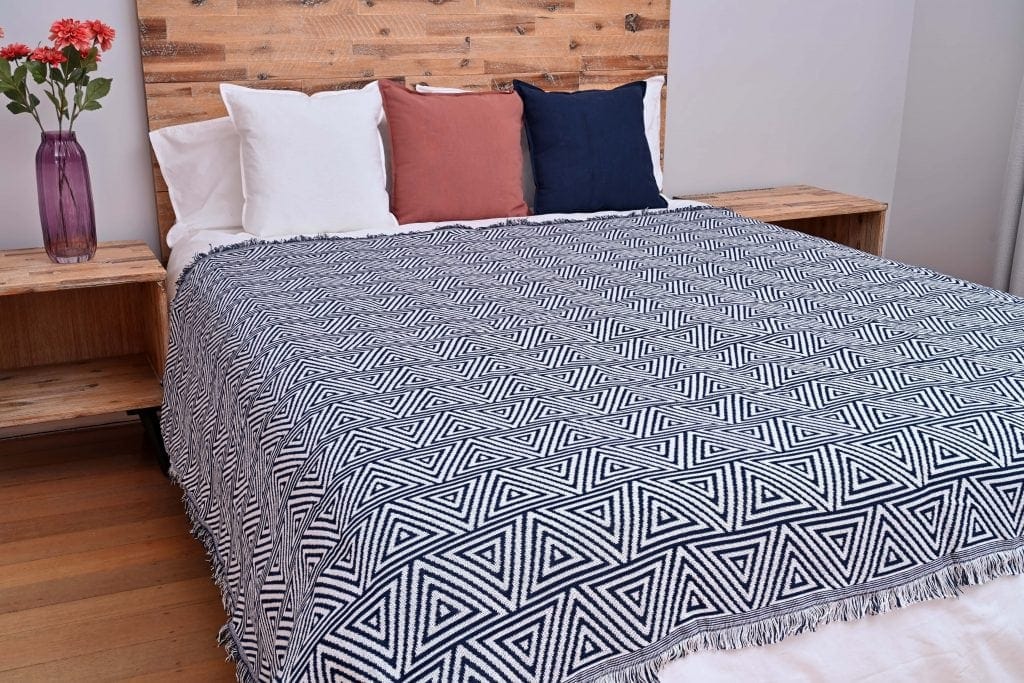 Geometric Monochrome Throw/Picnic Rug