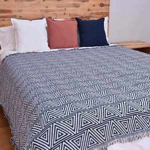Geometric Monochrome Throw/Picnic Rug