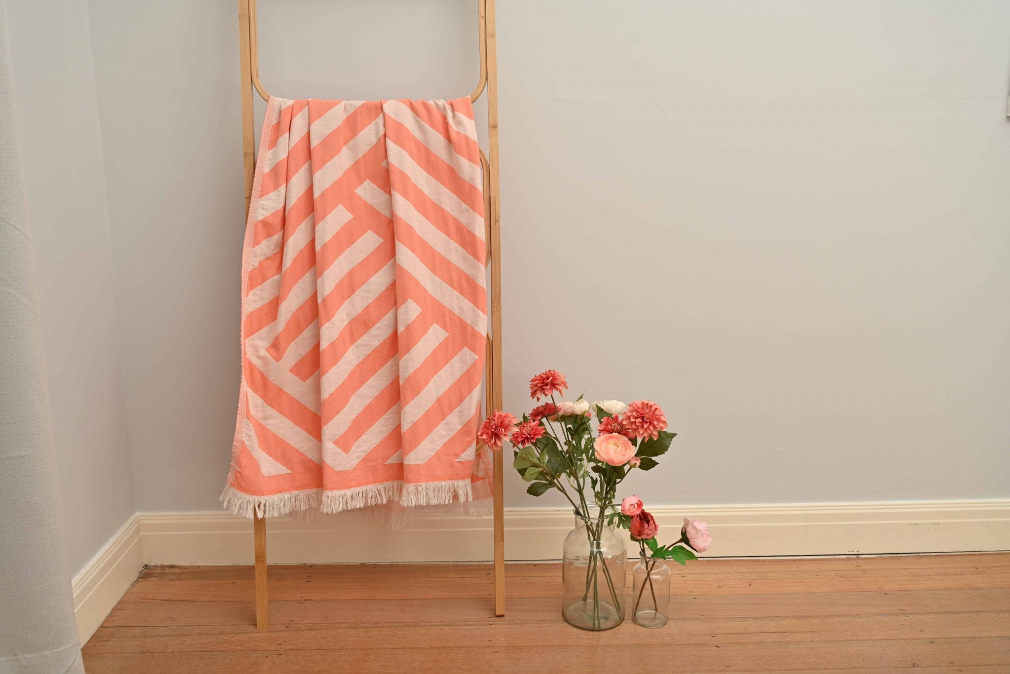 Dusty Pink Harmony Turkish Towel - Image 3