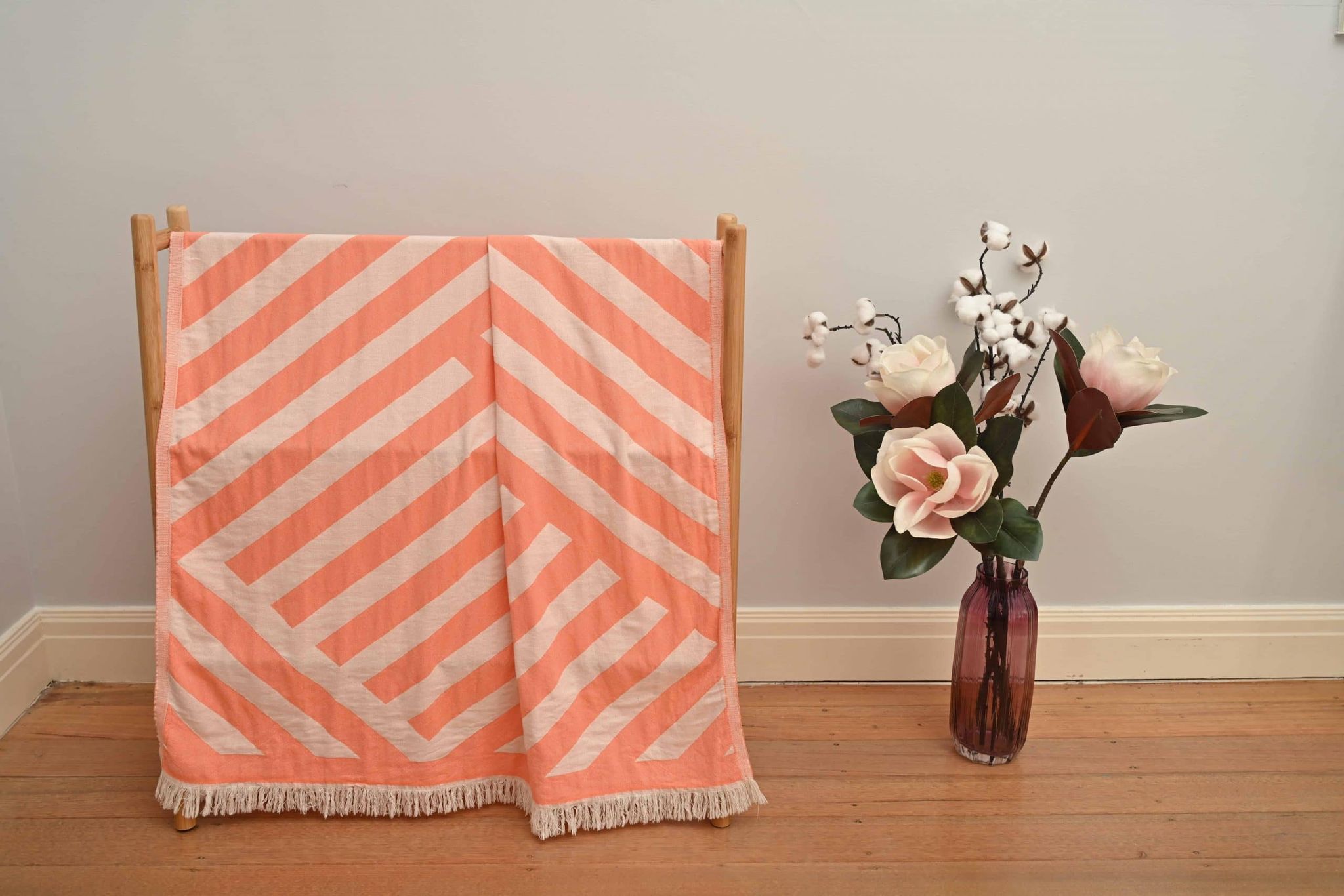 Dusty Pink Harmony Turkish Towel - Image 6