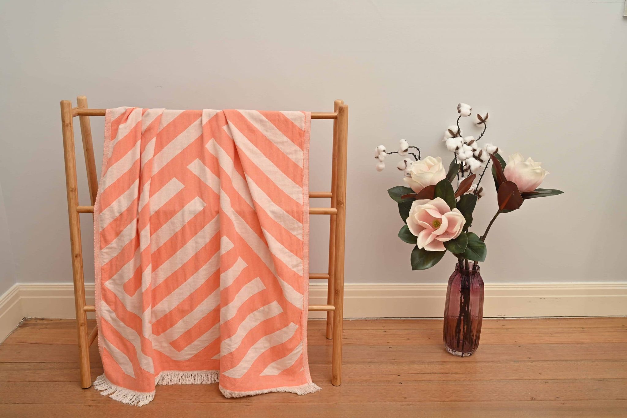 Dusty Pink Harmony Turkish Towel - Image 7