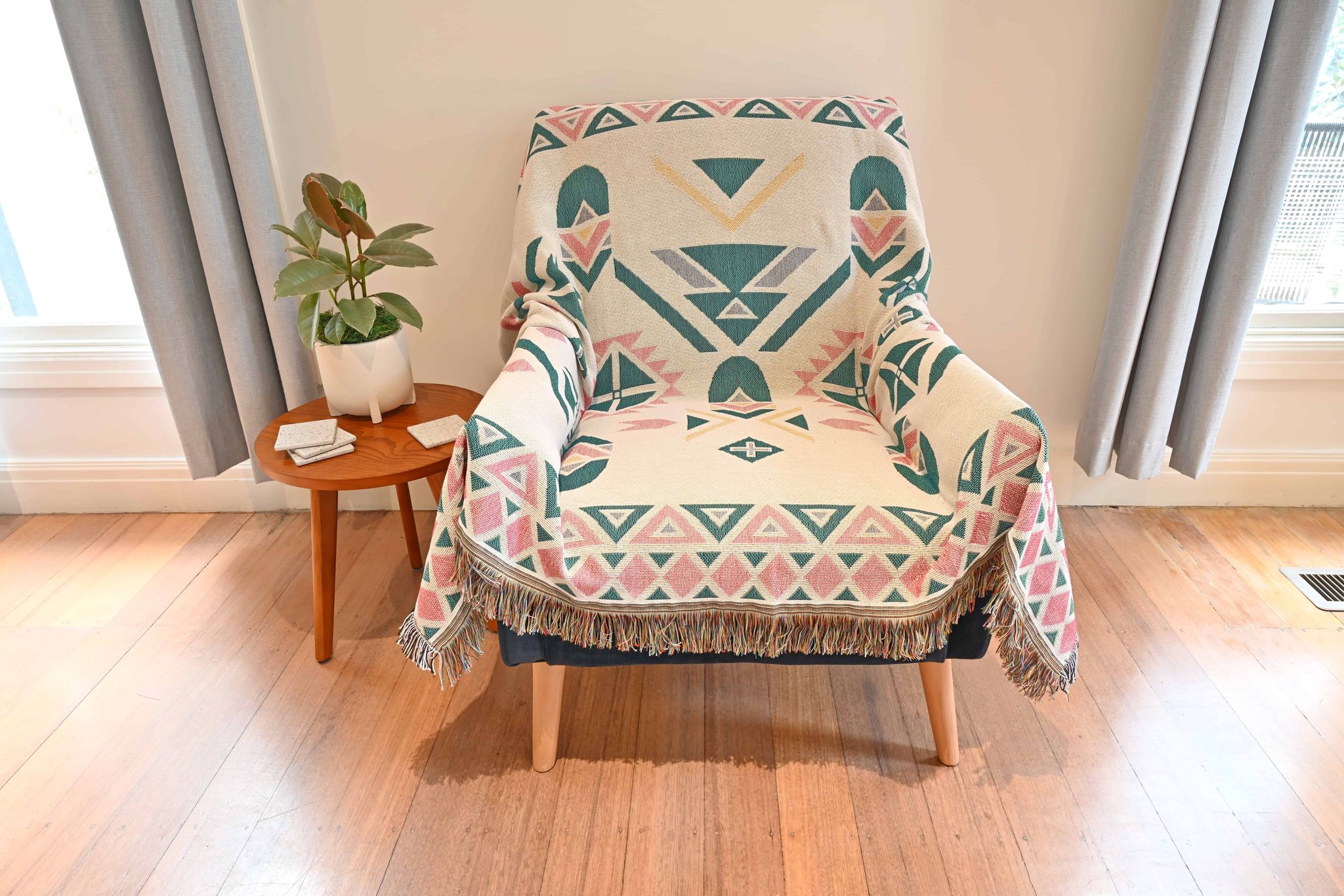 Pastel Aztec Tribal Throw/Picnic Rug Small - Image 2