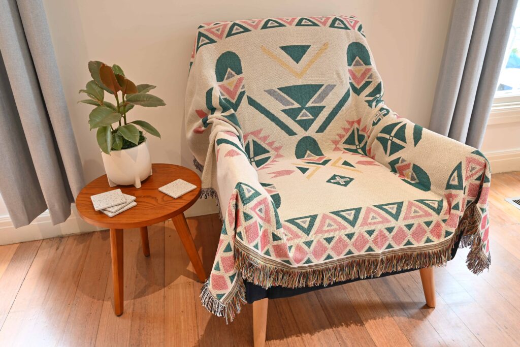 Pastel Aztec Tribal Throw/Picnic Rug Small