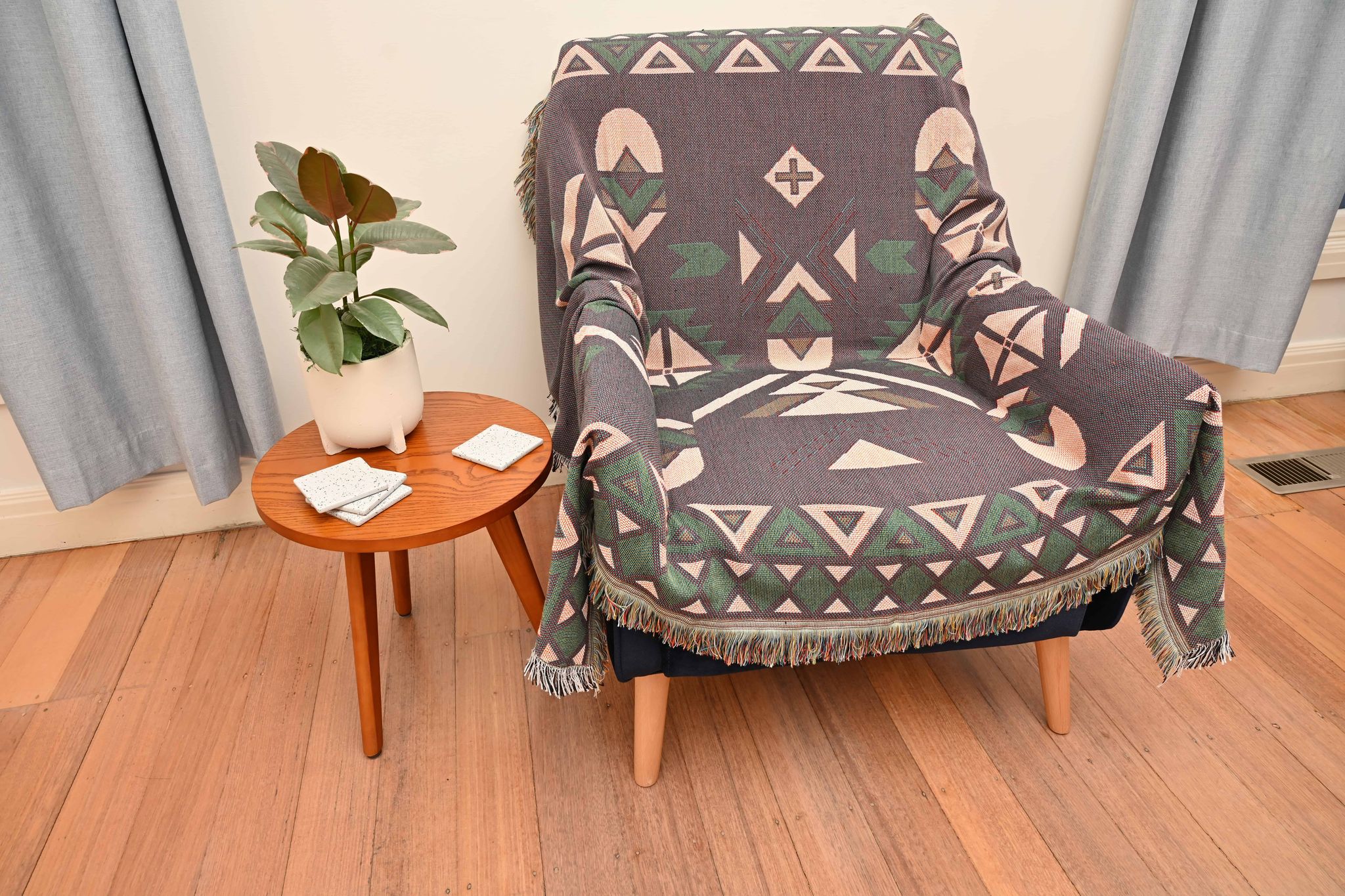 Pastel Aztec Tribal Throw/Picnic Rug Small - Image 3