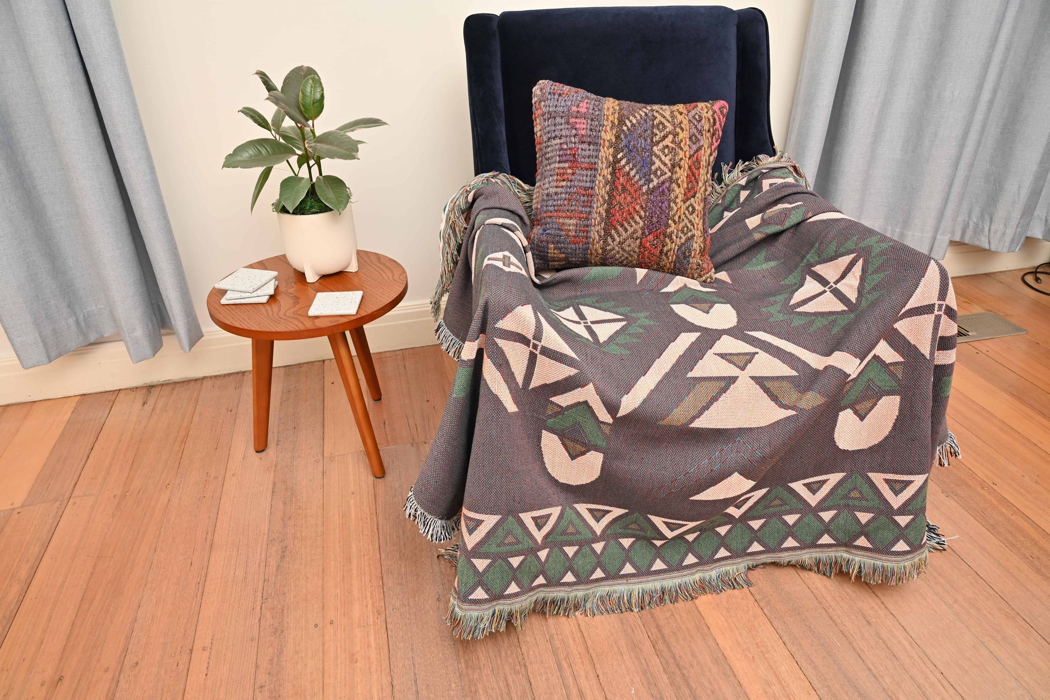 Pastel Aztec Tribal Throw/Picnic Rug Small - Image 5