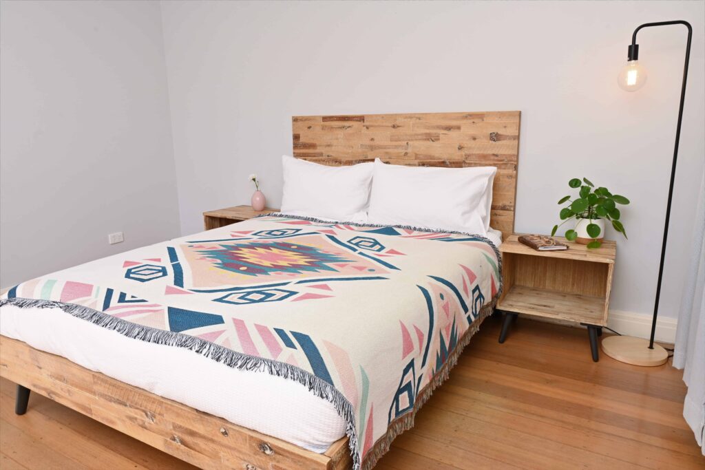 Najavo Diamond Pastel Pink Medium-Large Throw/Picnic Rug