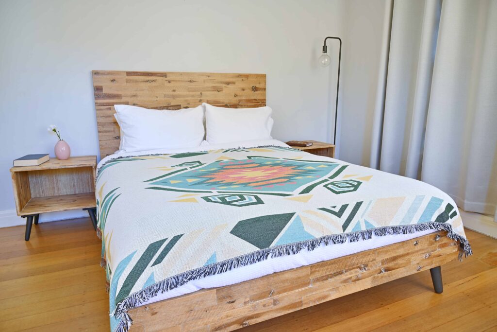 Najavo Diamond Pastel Blue Throw/Picnic Rug Medium Large